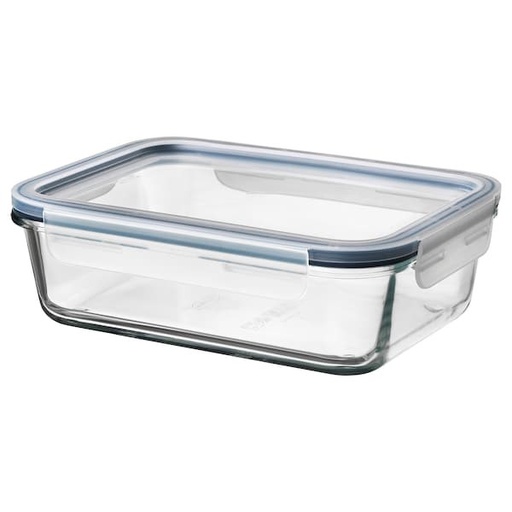 [AD26392] Glass Lunch Box 370ml Air Tight Lid CH1063