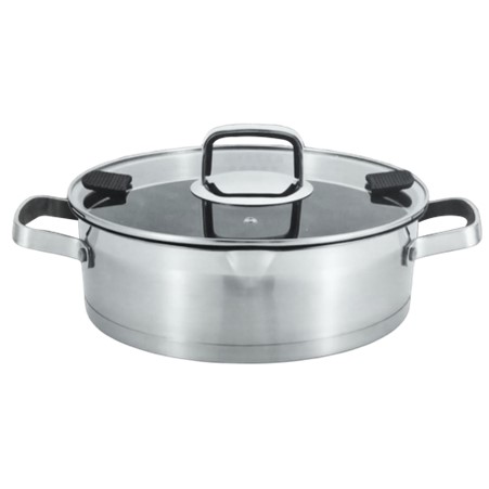 [AD26406] Pot 2.0Lt 20x7cm Nonstick Casserole With Glass Lid Rolux RC-2070