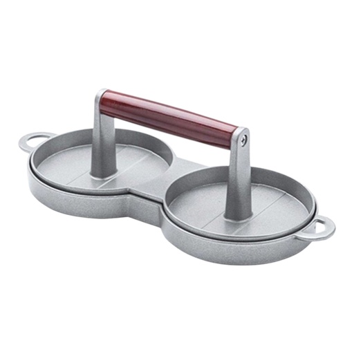 [AD26446] Burger Press 28x9.5cm Double Aluminum Wooden Handle ZX-172