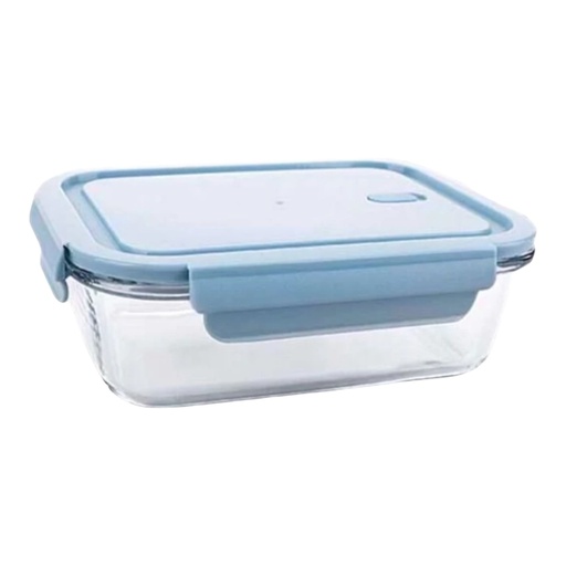 [AD26497] Storage Box 1000ml Rectangular Glass with Lid 70319