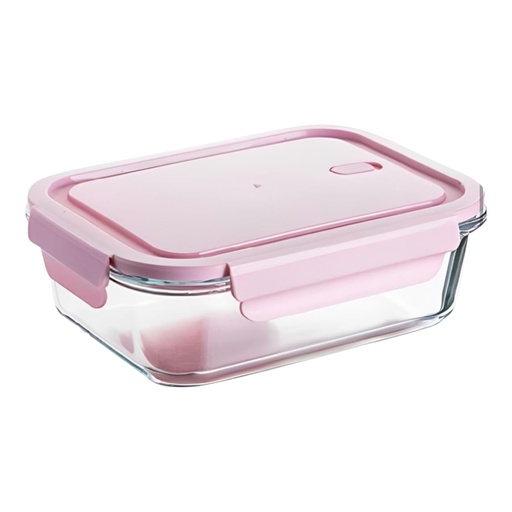 [AD26499] Storage Box 1500ml Rectangular Glass with Lid 70320