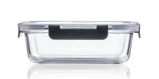 [AD26499] Storage Box 1500ml Rectangular Glass with Lid 70320