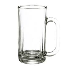 [AD26500] Beer Mug 550ml Glass Solid With Handle PJ142-20