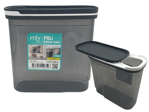 [AD26508] Storage Box 19.5x9.5x18cm 1.8lt Food Container Plastic With Lid BNM-0650