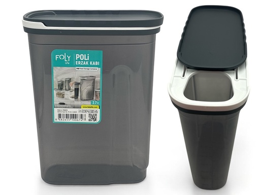 [AD26511] Storage Box 19.5x9.5x25.5cm 2.7lt Food Container Plastic With Lid BNM-0674