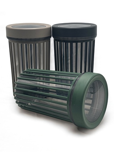[AD26520] Cannister Storage Box 1700ml Round Linea BNM-6997