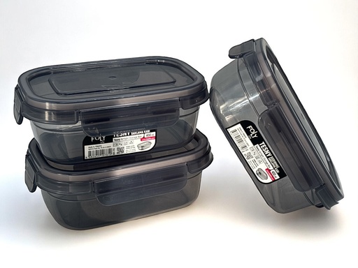 Storage Box 14x9.5x6cm 0.4lt Food Airtight Container Plastic With Lid BNM-7819