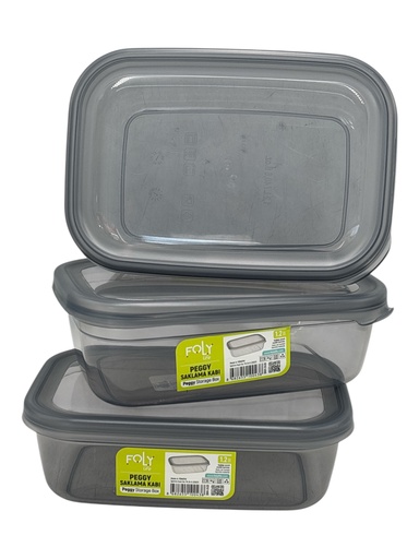 Storage Box 20x14x6.5cm 1.2lt food Container Plastic With Lid BNM-0438