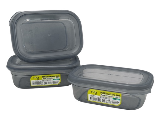 Storage Box 14x9.5x5cm 0.4lt food Container Plastic With Lid BNM-0353