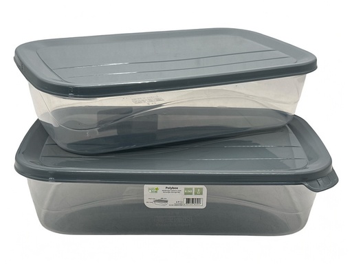 Storage Box 26x17x6cm 2lt food Container Plastic With Lid E-743