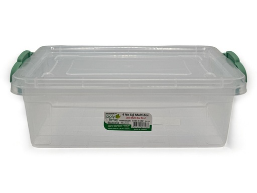 Storage Box 30x20x10cm 3.6lt Multiuse Container Plastic With Lid E-492