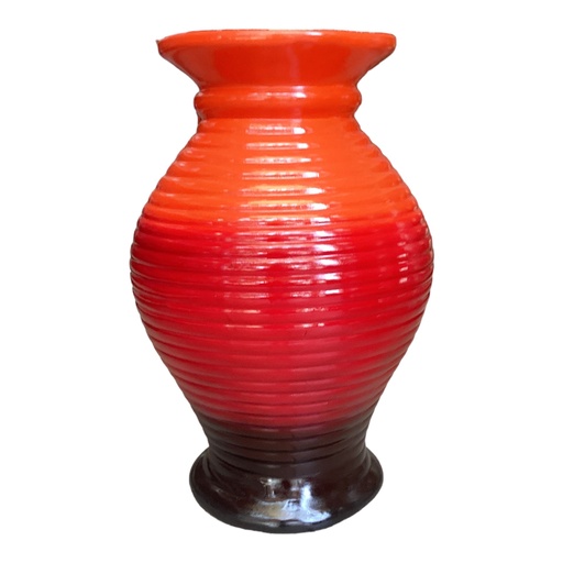 [HD2427] Vase AC 58x29cm Belly Reeded Collection-Base