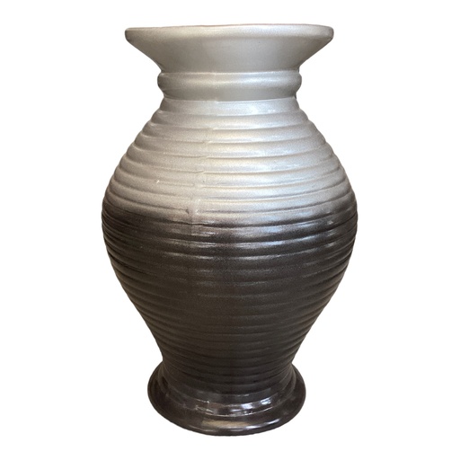 [HD2428] Vase AC 58x29cm Belly Reeded Collection-Metallic