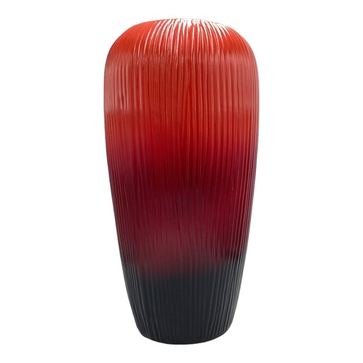 [HD2535] Vase AC 39x13cm Scratch Belly Tall-Base