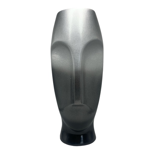 [HD2718] Vase AC 43cm Portrait Man-Metallic