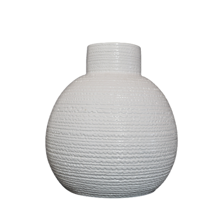 [HD3003] Vase AC 24X17cm Textured Vase-Base