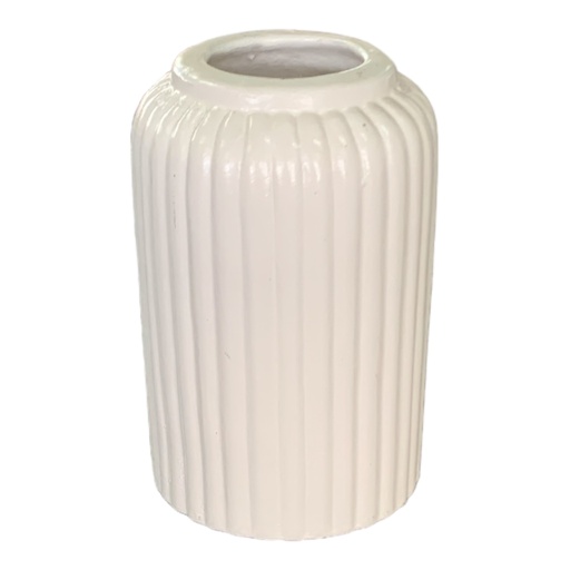 [HD3005] Vase AC 17.5X11Cm Louise Ribbed Bottle Base