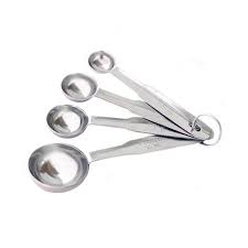 [KG1601] Measuring Spoon 4Pc Stainless Steel 1.25Ml/2.5Ml/5Ml/15Ml 4.Mss