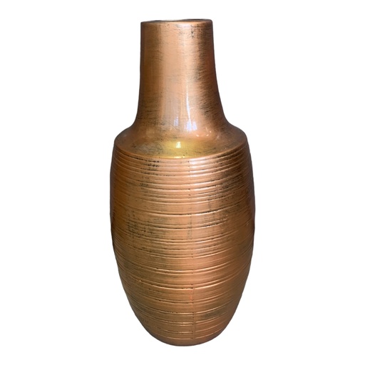 [HD3054] Vase AC 43X21 Denali Grooved-Metallic