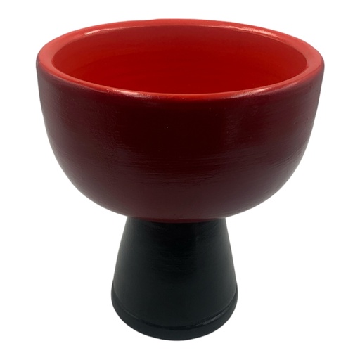 [HD3108] Vase AC 22X17Cm Modernist Footed Base