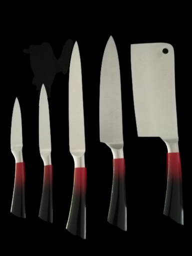 [CT598|REDOMBRE] Knife Set 9Pc W/Acrylic Block Gh