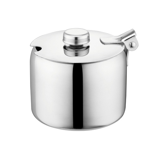 [SS309] Sugar Bowl 285Ml With Hinged Lid Stainless Steel Sk 6Sb30