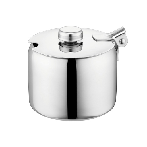 [SS309] Sugar Bowl 300Ml With Hinged Lid Stainless Steel Sk 6Sb30