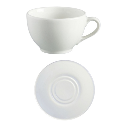 [D1075|51-6] Cup And Saucer 230Ml 6Pc Tea Blanco Continental China Nd