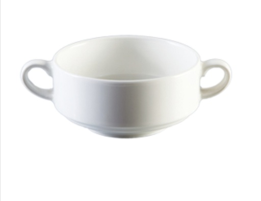 [D1138] Bowl 280Ml Stack With Handles Blanco Continental China Nd