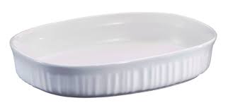 [D1183] Corningware Cass Oval 1.4L F/Wht 5929