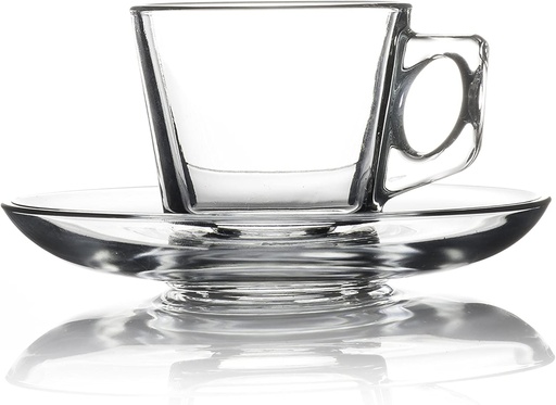 [GL1523] Vela Espresso 12pc 80ml Cup & Saucer Set 97301