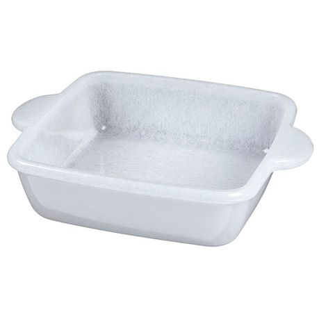 [GL1780] Casserole 22X22X6Cm Marble Glass Borcam 59224