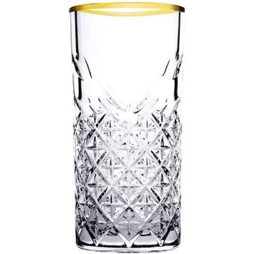 [GL1831] Timeless Hiball Tumbler Set – 4pc (295ml Each) With Gold Rim 52820