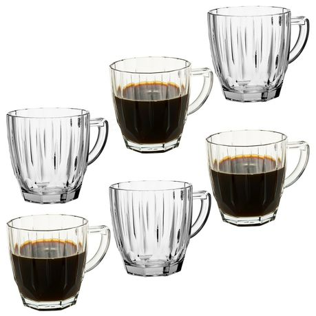 [GL1834-3] Diamond Mug 6Pc 245Cc 55083