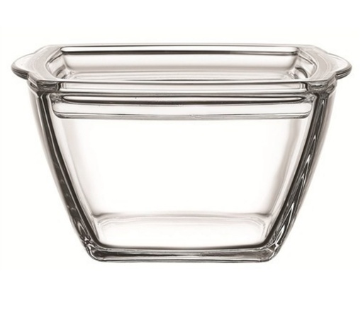 [GL1866] Tokio Bowl And Lid 13.5X12.5X9Cm Glass