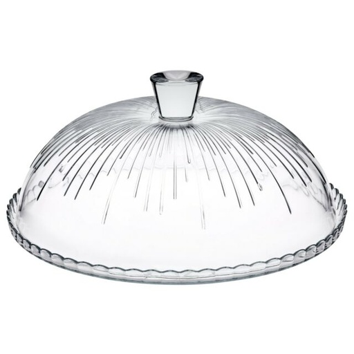 [GL1873] Patisserie Plate And Dome 32.2X10Cm Glass 96873