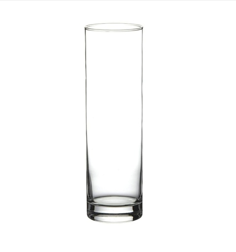 [GL1921] Glass Vase 26.5Cm Cylindrical Clear Botanica 43767