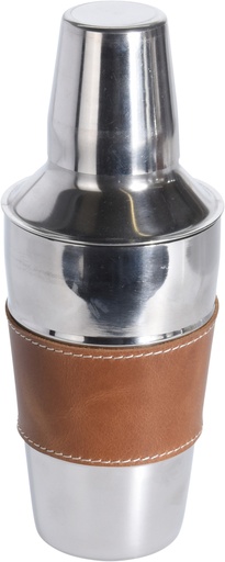 [SS414] Cocktail Shaker 500Ml Ss/Leather 13107