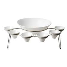 [D1294] Bowl Set On Stand 4.75/7.25/9 In8226