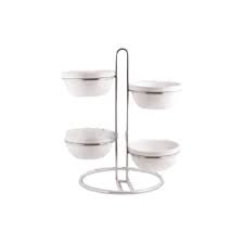 [D1296] Bowl Set On Stand 4Inch In1023