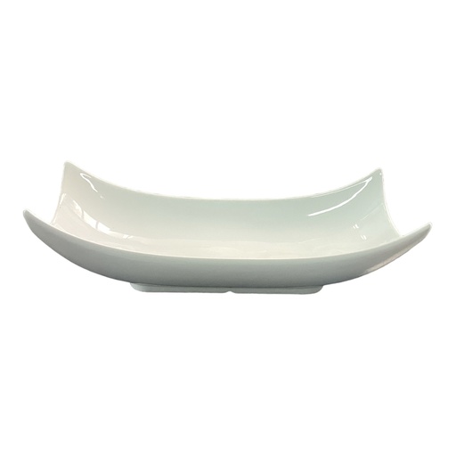 [D1464] Dish 31x14.5x5cm Wave Fusion Porcelain 11018