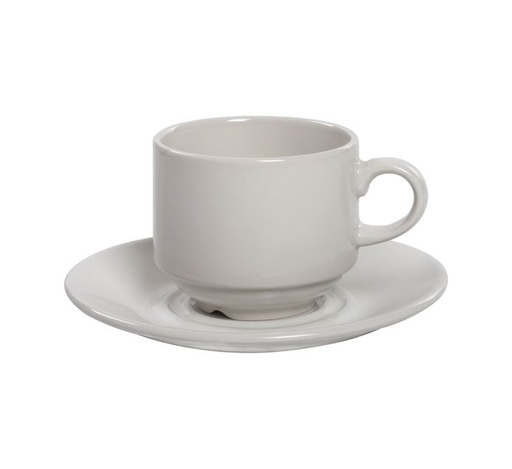 [D1224] Cup And Saucer 200Ml Stack W7