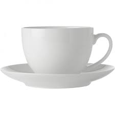 [D1301] Cup And Saucer 280Ml Wave Patt Rvt267