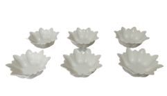 [D1351-1] Bowl 6Pc 11X4.5Cm Leaves Rvt463