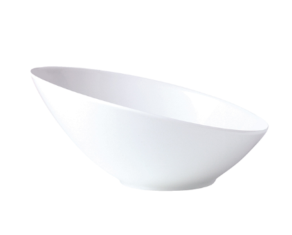 [D2225] Bowl 25.5Cm Wht Ceramic Zlf14