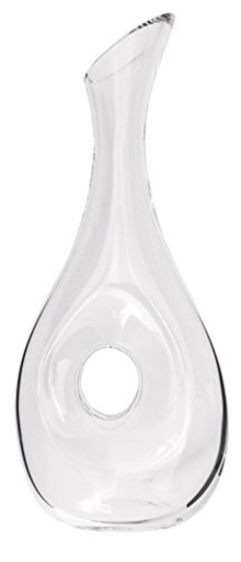 [GL1637] Decanter 37Cm W/Hole Clear Rvt009