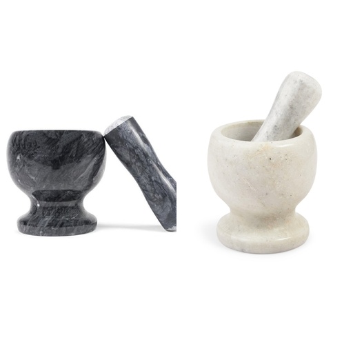 [KG126] Mortar & Pestle - Marble - Rvt085/6