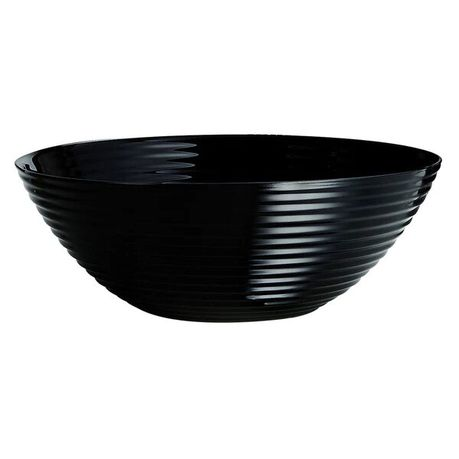 [D1535] Bowl 27Cm 3L Black Herena Opal Glass 39989