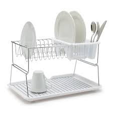 [KG1226] Dish Rack Flat 39X35Cm White Ch258