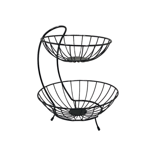 [RS88] Fruit Basket Metal D/Layer Black Ch736